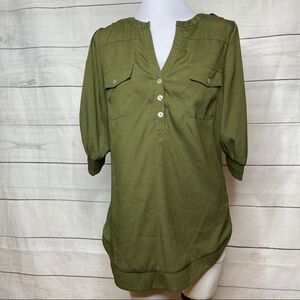 41 Hawthorn Stitch Fix olive popover small